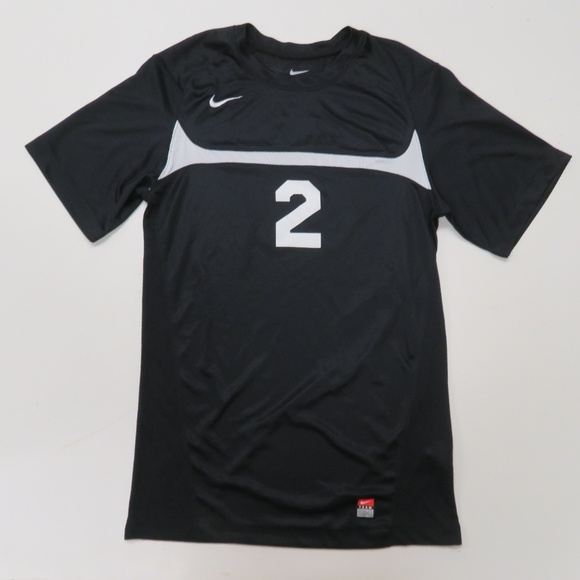 Nike Mens Rio II Black Jersey T-Shirt Small #2 - Picture 1 of 6